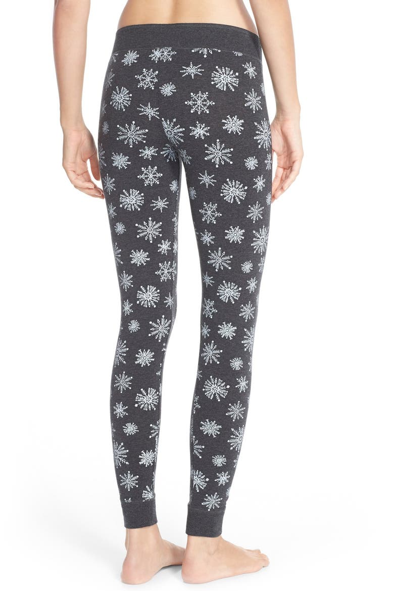 Holiday Print Leggings, Alternate, color, CHARCOAL SNOWFLAKE