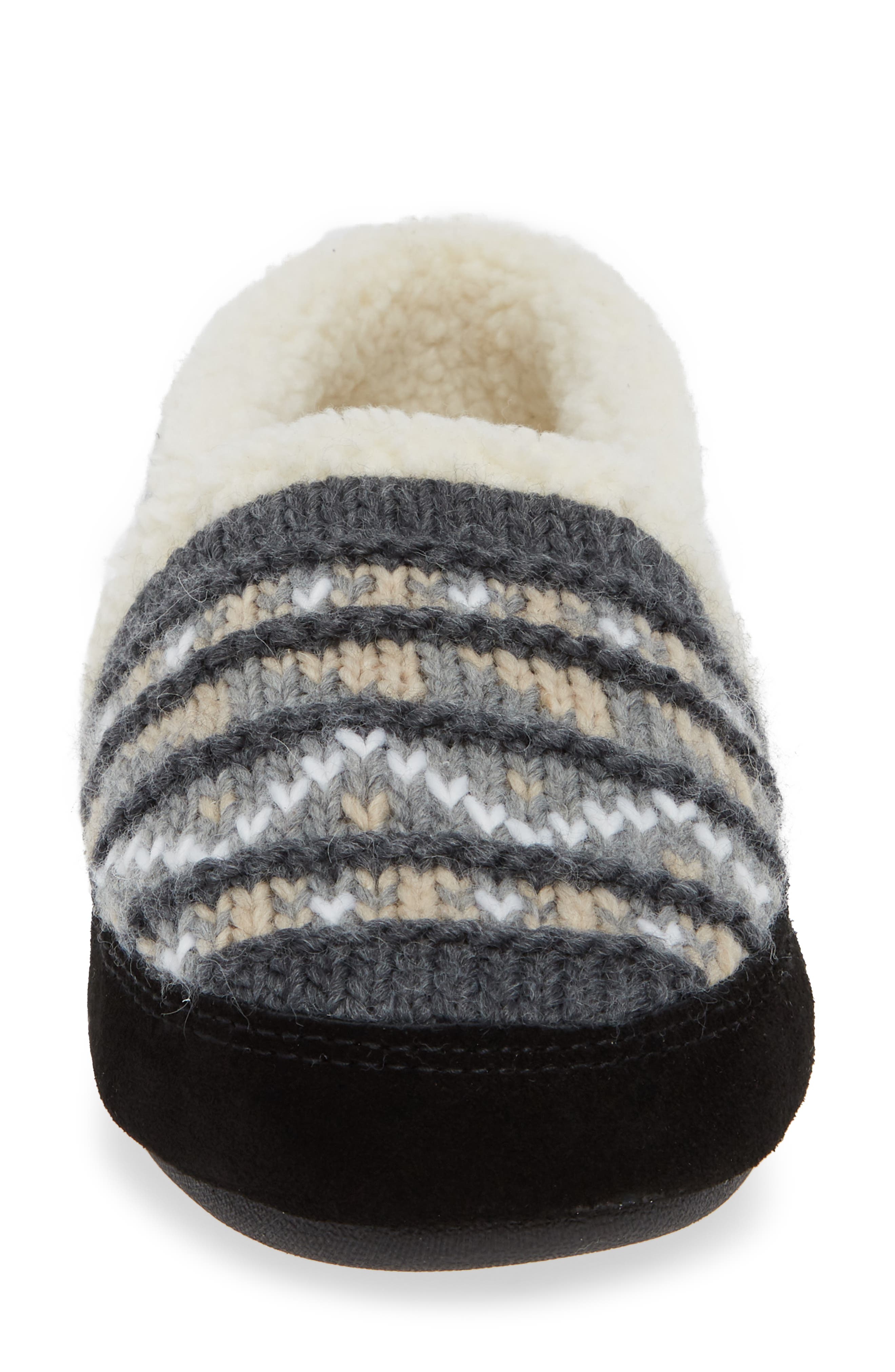 Acorn Nordic Faux Fur Moc Slipper, Alternate, color, 