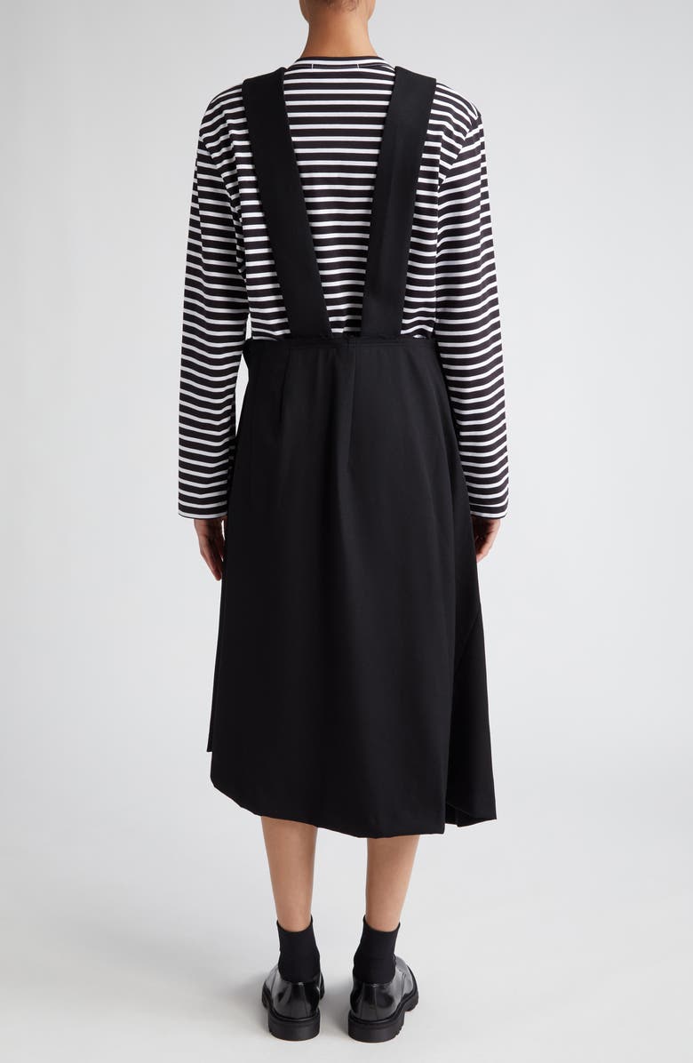 Comme des Garçons Comme des Garçons Wool Gabardine Pinafore Dress, Alternate, color, 