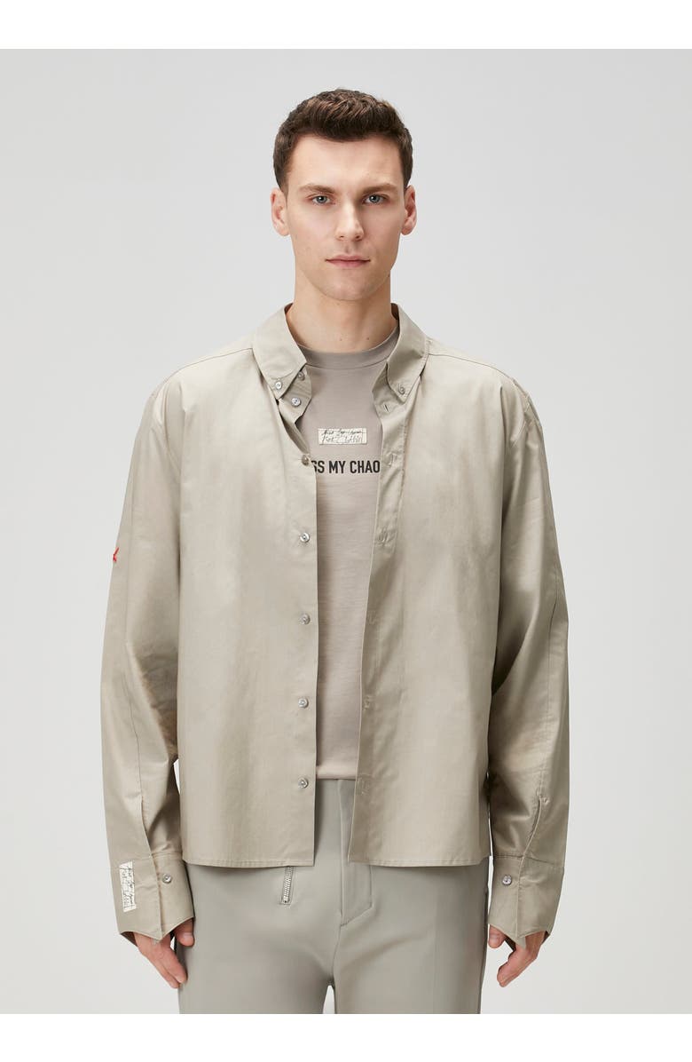 PCFG Pure Cotton Woven Shirt Fit Patch, Alternate, color, Beige