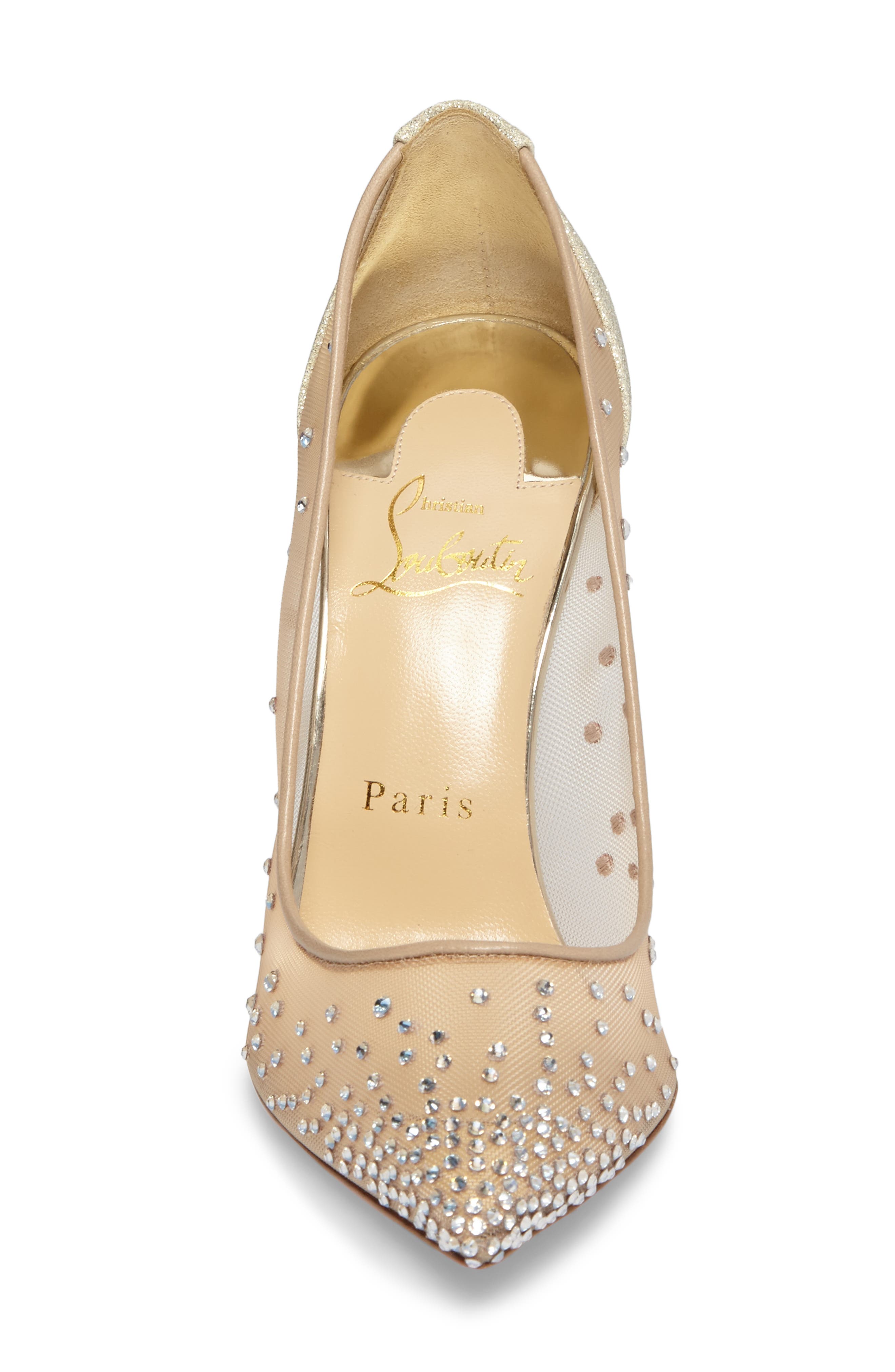 Christian Louboutin Follies Strass Pump, Alternate, color, 