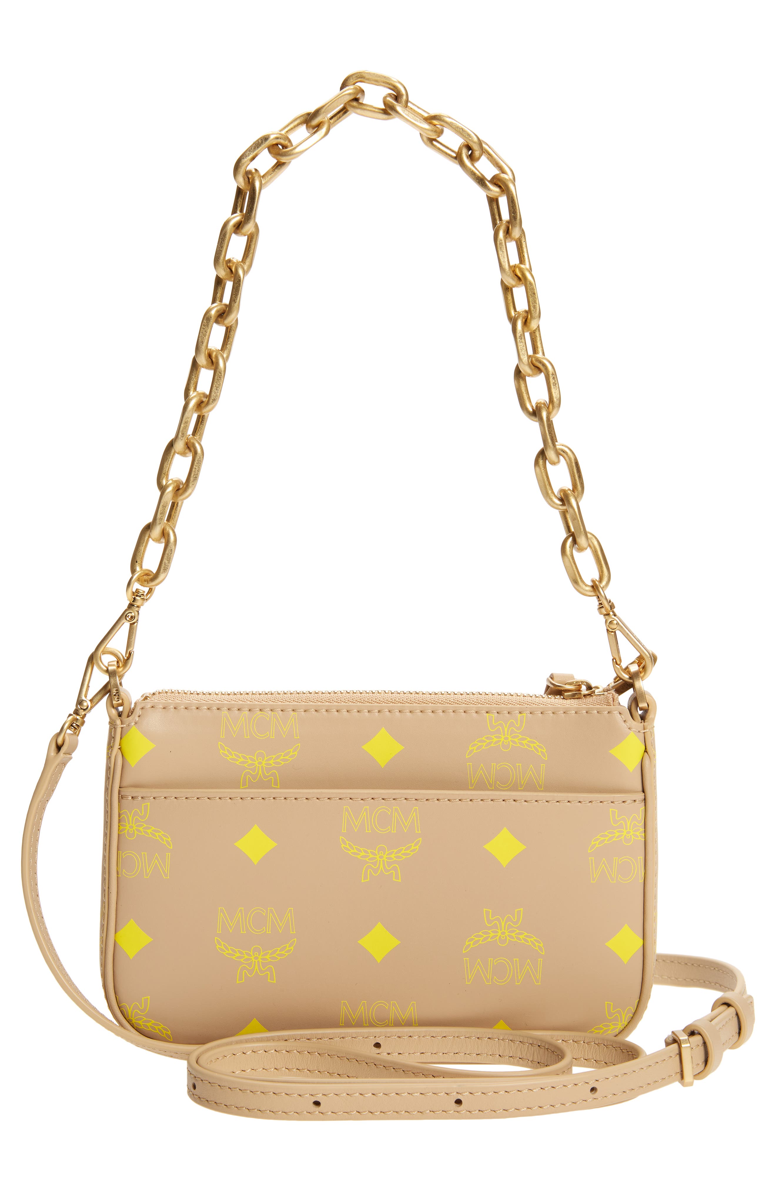 MCM Mini Color Splash Logo Shoulder Bag, Alternate, color, 