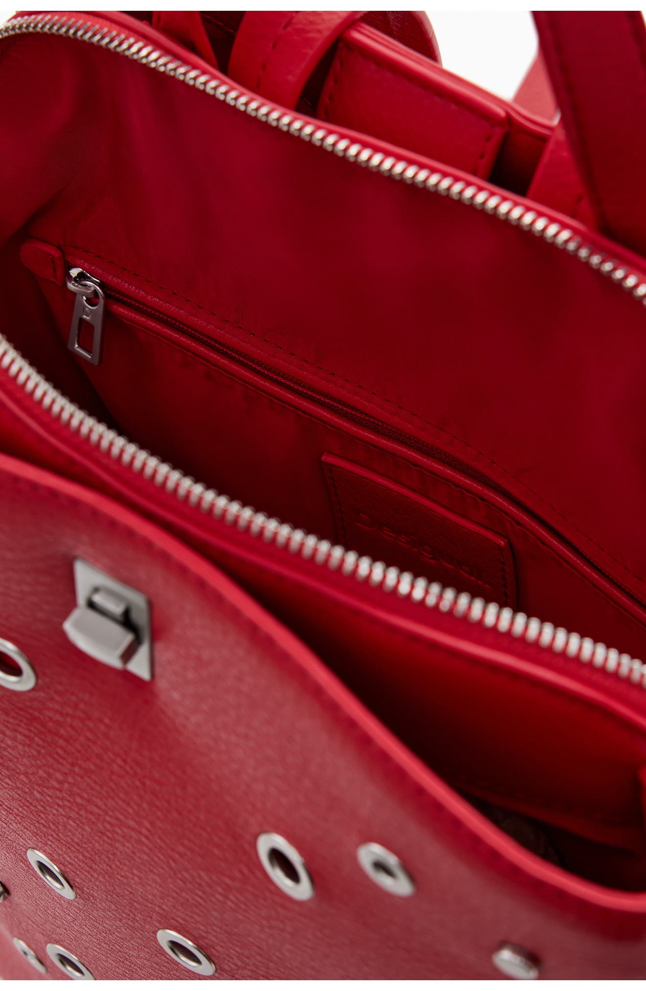 Desigual Medium Stud Faux Leather Backpack, Alternate, color, 