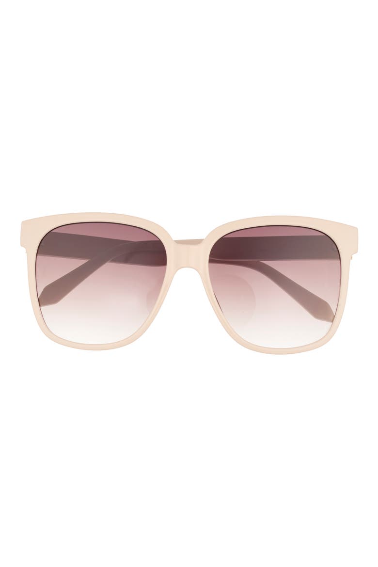 Wide Awake 59mm Square Sunglasses, Main, color, CHAM BRN