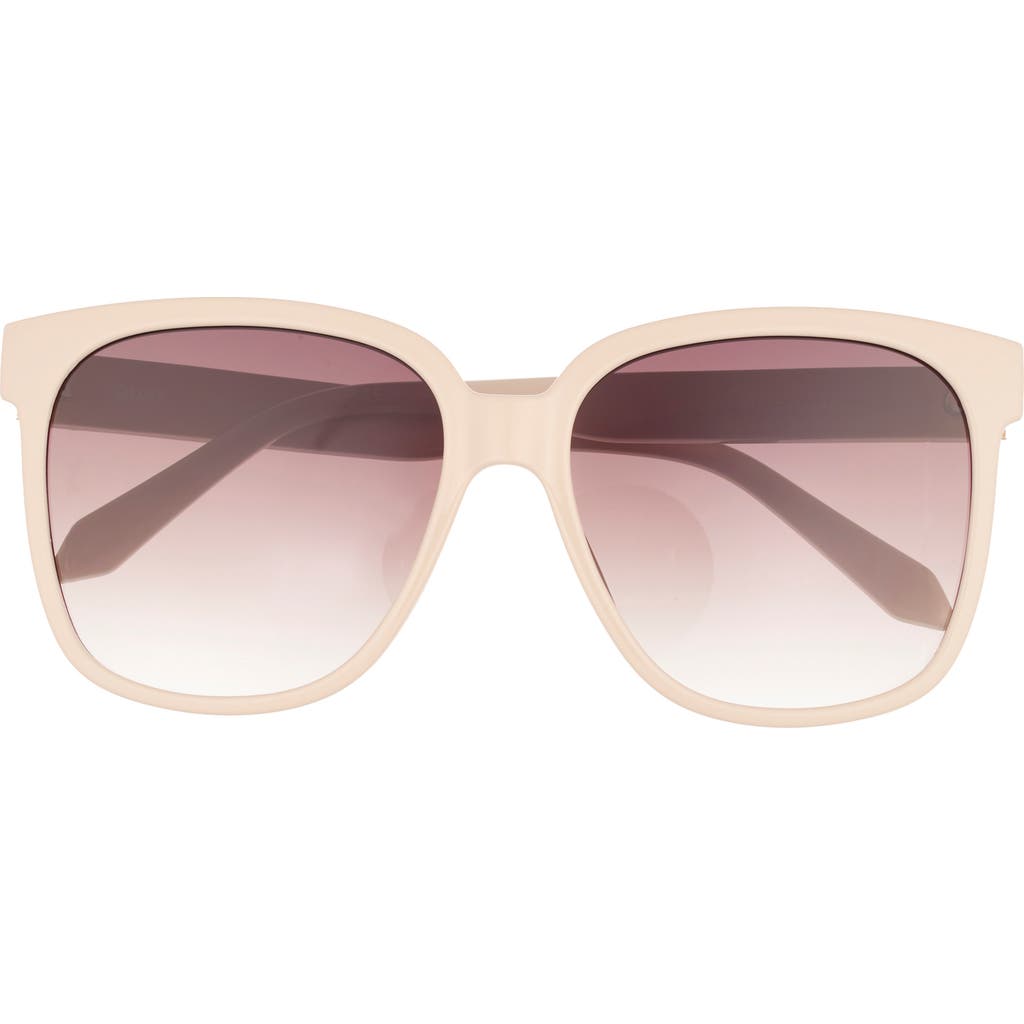 Quay Wide Awake 59mm Square Sunglasses In Cham Brn