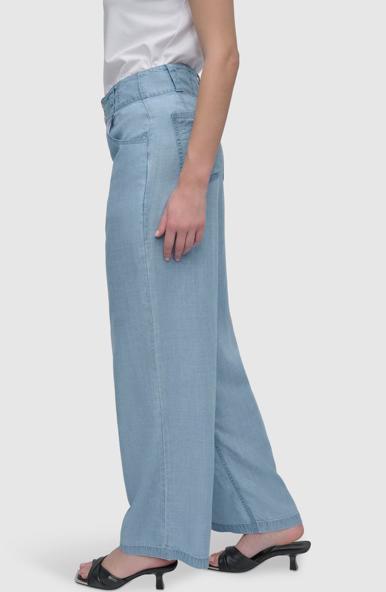 DKNY 5-Pocket Wide Leg Pants, Alternate, color, 