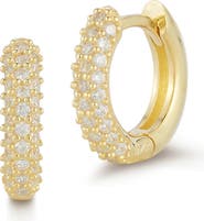 GLAZE JEWELRY 14K Gold Plated Silver Huggie Hoop Earrings