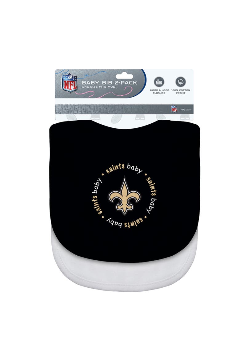 New Orleans Saints - Baby Bibs 2-Pack, Alternate, color, Black