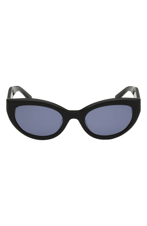 Abercrombie & Fitch 52mm Cat Eye Sunglasses In Blue