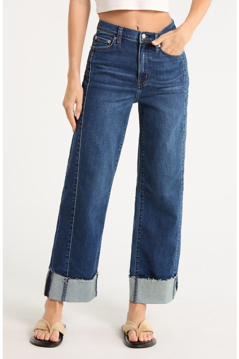 Pleaser Cuffed Jeans, Main, color, SLOW MOTION