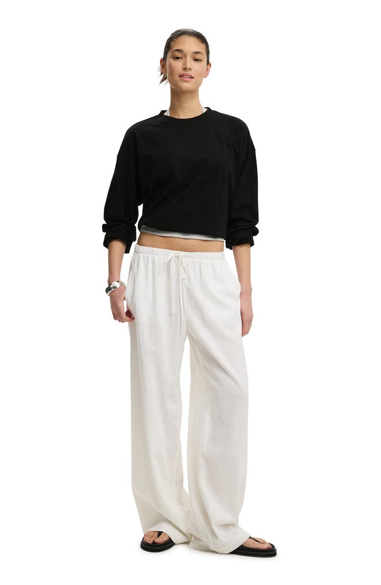 Cotton On Women's Oversized Boxy Long Sleeve Tee, Alternate, color, Black