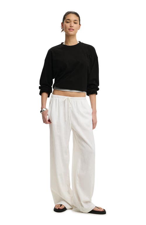 Cotton On Oversized Boxy Long Sleeve Tee In Black