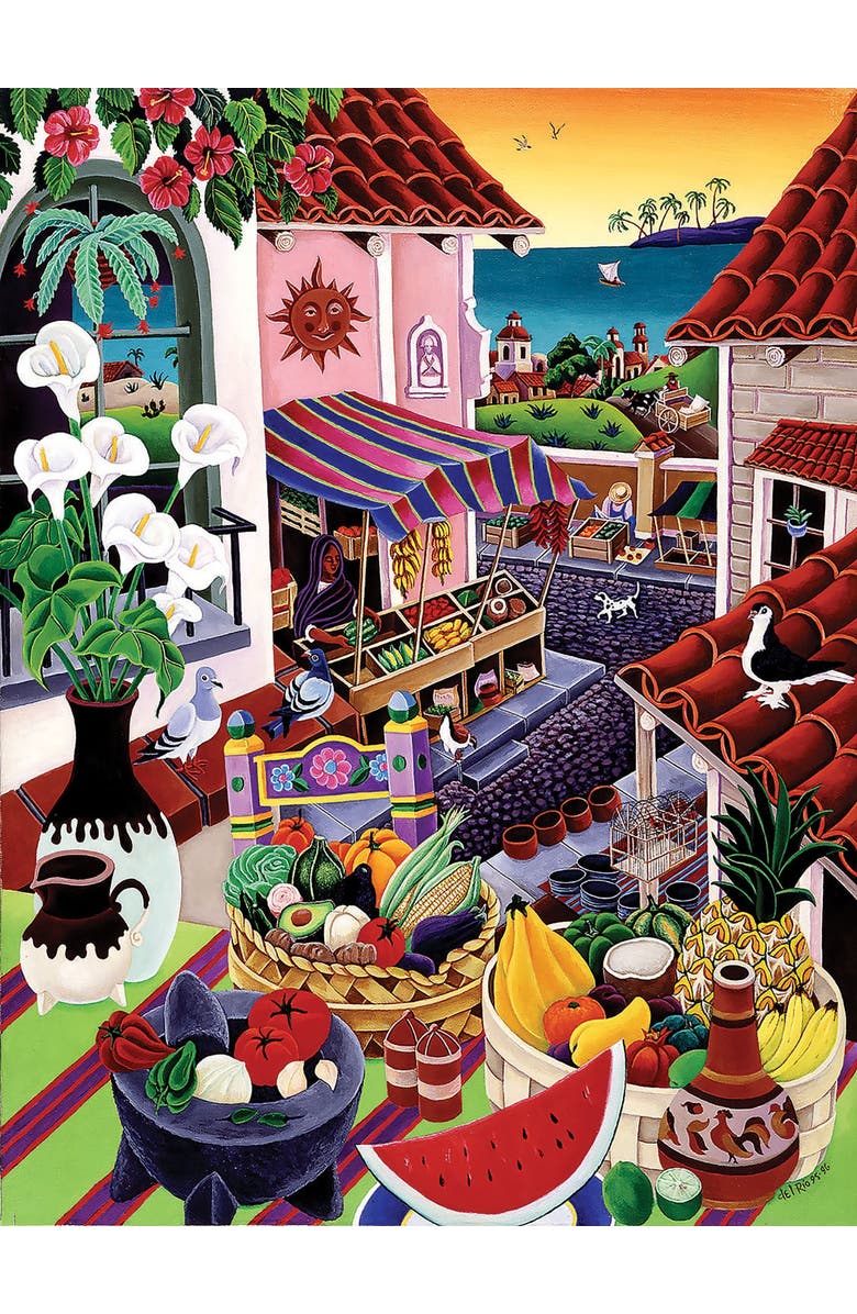 Sunsout El Mercado 500 piece Jigsaw Puzzle for Adults, Alternate, color, Multicolor