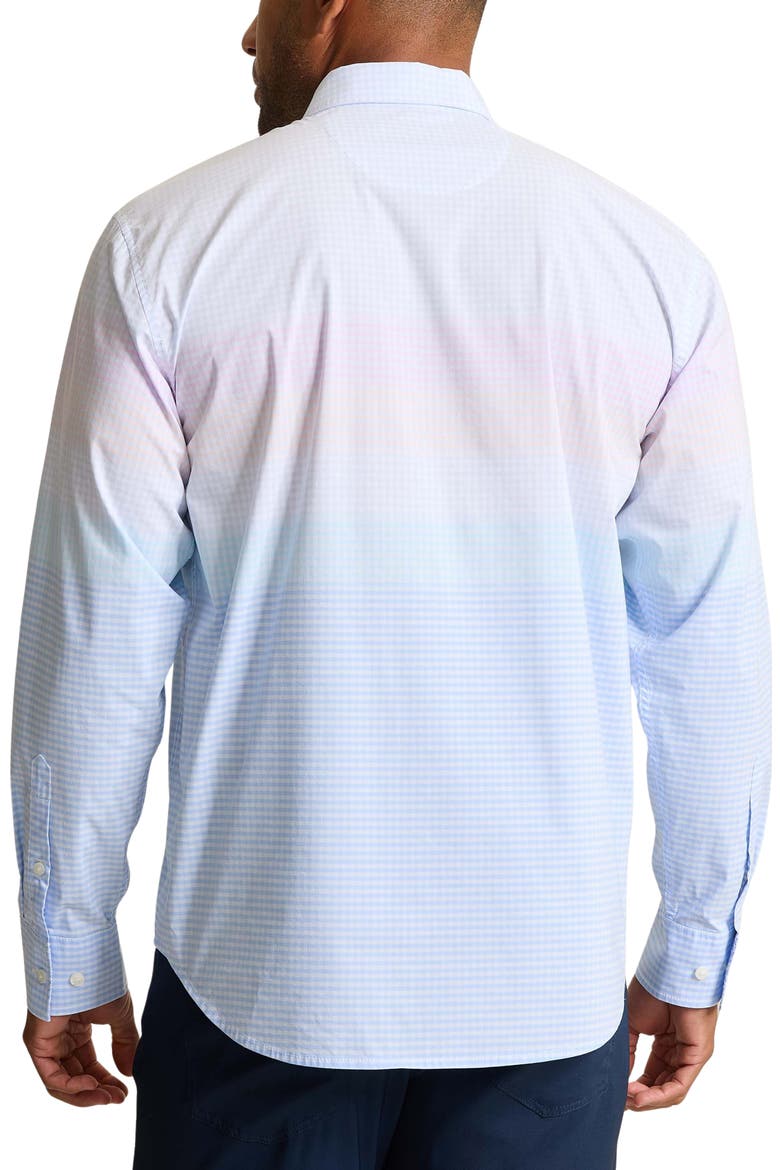 Sarasota Stretch Horizon Check IslandZone® Button-Up Shirt, Alternate, color, DEW DROP