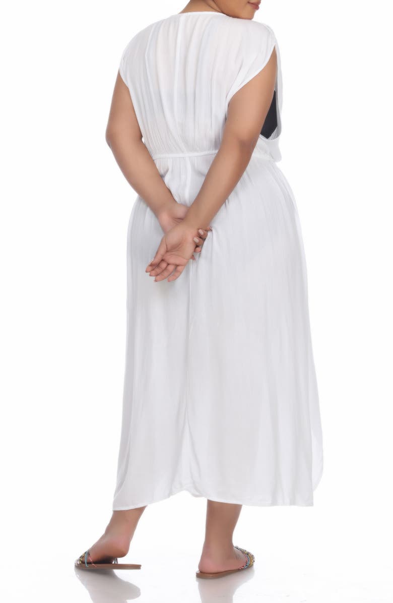 BOHO ME Maxi Cover Up Dress, Alternate, color, White
