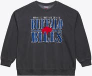 Mitchell & Ness Men's Mitchell & Ness  Black Buffalo Bills Downtown Crew Vintage Logo Sweatshirt