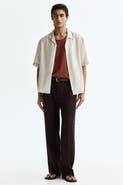 H&M Relaxed Fit Tailored Linen-blend Trousers