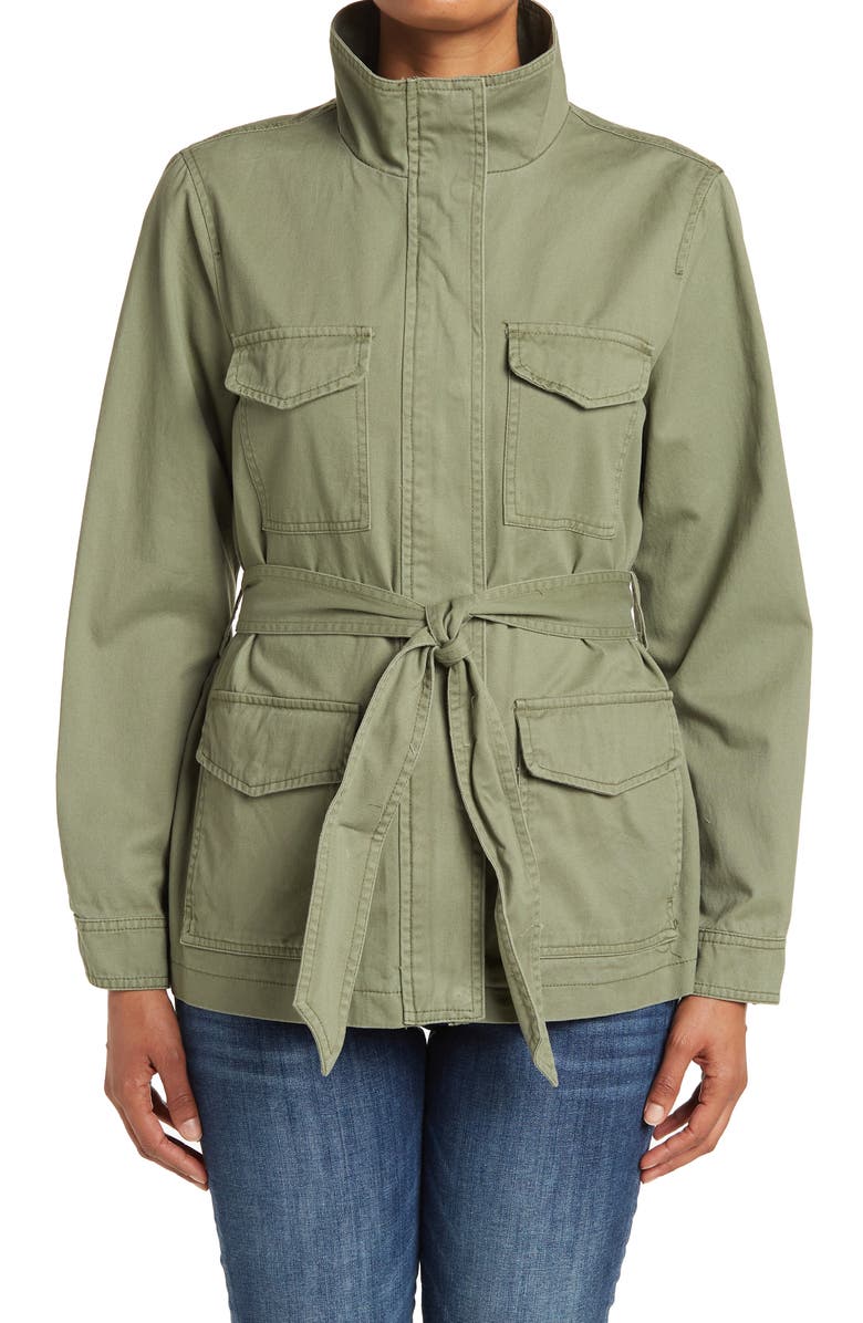 Sebby Belted Twill Shacket, Alternate, color,