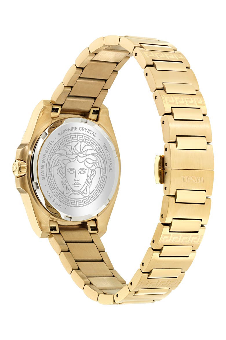 Greca Pulse Goldtone Bracelet Watch, 36mm, Alternate, color, IP YELLOW GOLD