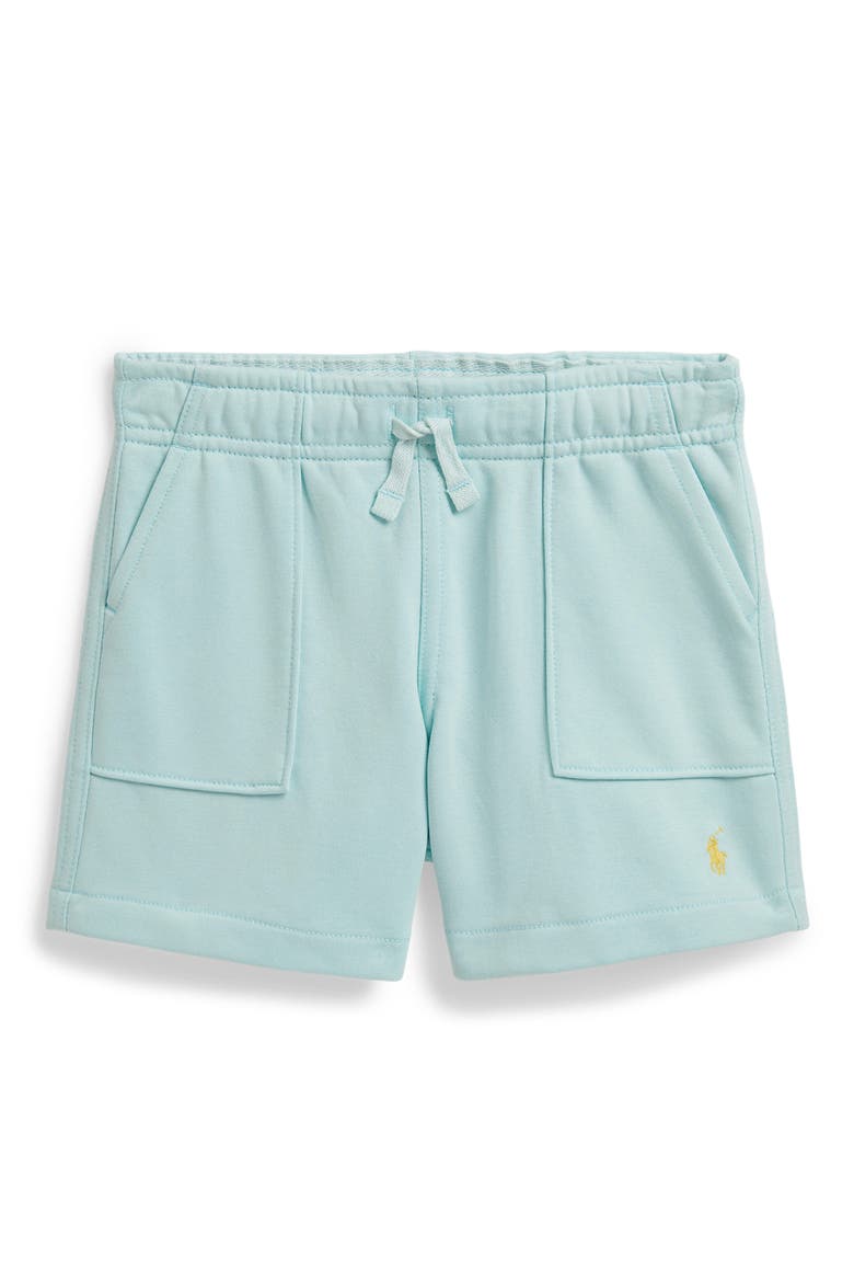 Kids' Easy French Terry Drawstring Shorts, Main, color, CRYSTAL BLUE