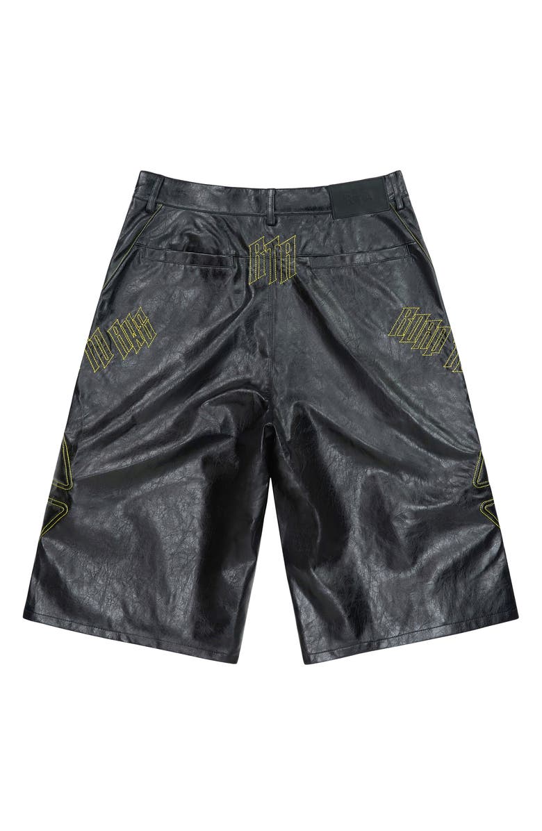 RtA Rami Biker Shorts, Alternate, color, Black