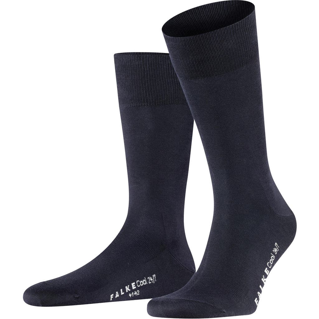 Falke Cool 24/7 Cooling Dress Socks In Blue