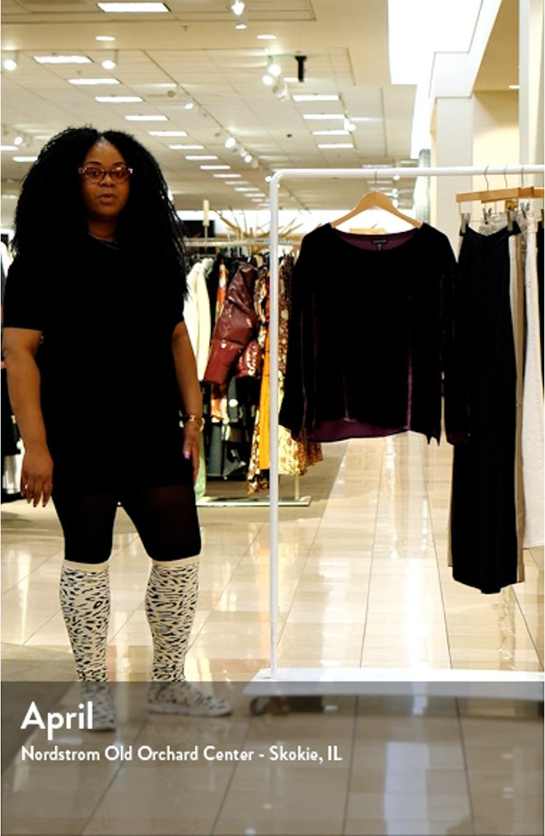 Ballet Neck Velvet Top, sales video thumbnail