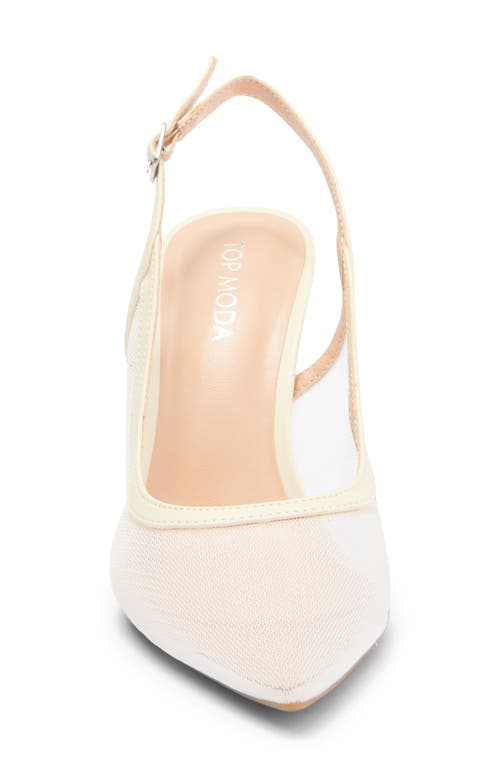 Top Guy Shoes Calista Stiletto Slingback Pump