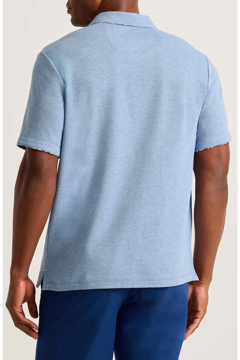 Santa Rosa Gardens Five O'Clock IslandZone® Polo, Alternate, color, MYSTIC BLUE HEATHER
