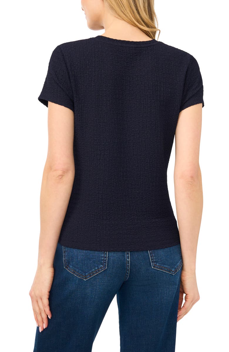 Halogen<sup>®</sup> Pucker Crewneck T-Shirt, Alternate, color, Baritone Blue