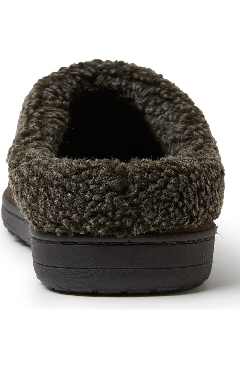 DEARFOAMS Brendan Microfiber Faux Fur Lined Clog Slipper, Alternate, color,