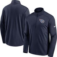 Nike Men's Nike Navy Tennessee Titans Logo Pacer Performance Half-Zip Jacket