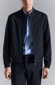 MANGO Water Repellent Bomber Jacket