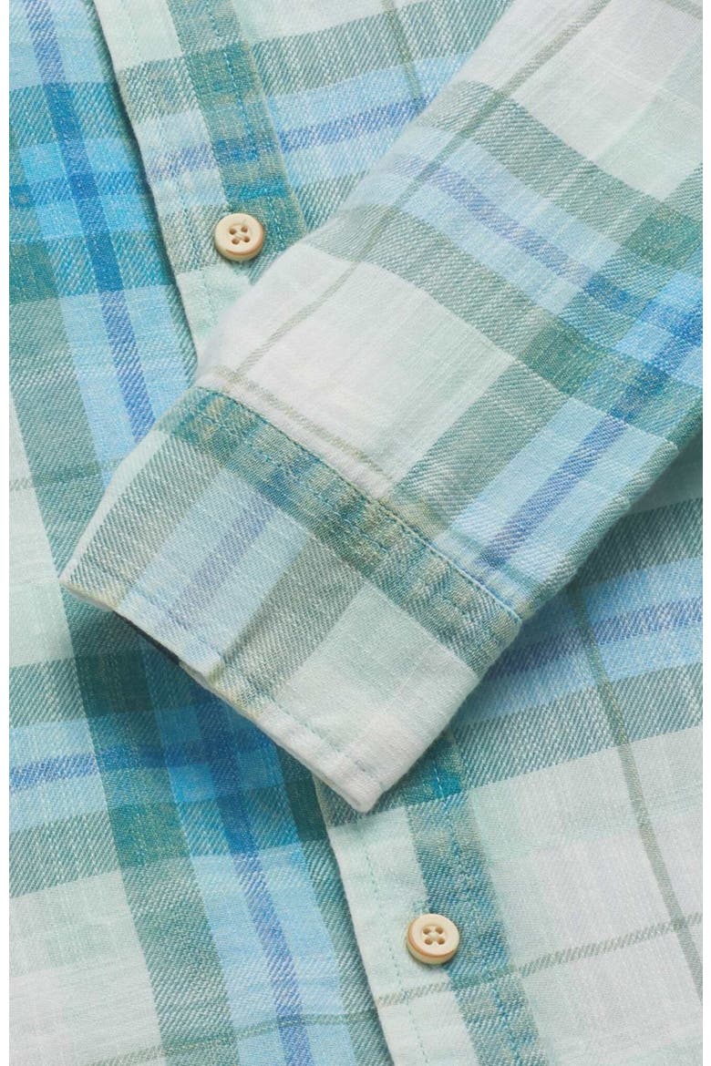 Brian Twill Plaid Shirt, Alternate, color, Blue Combo
