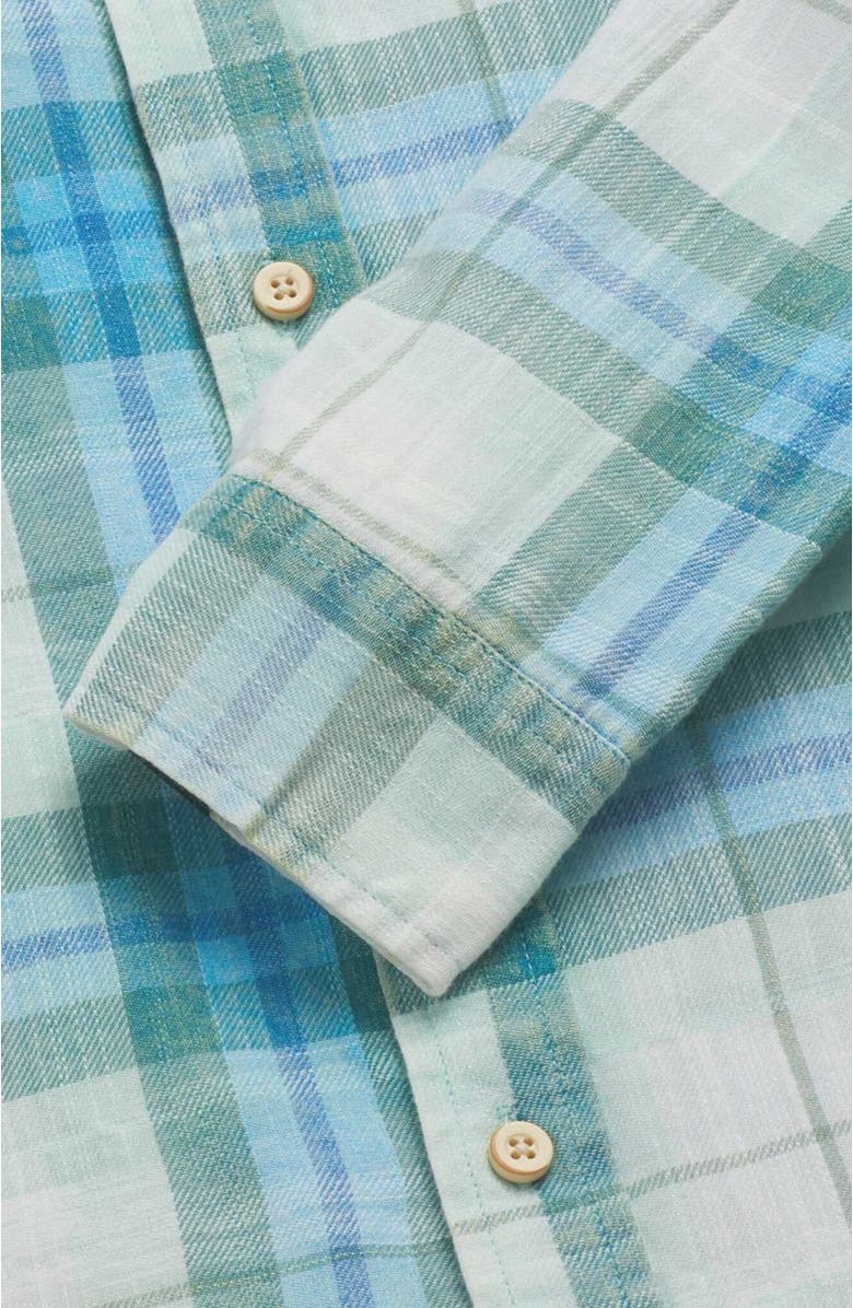 Surfside Supply Co. Brian Twill Plaid Shirt, Alternate, color, Blue Combo
