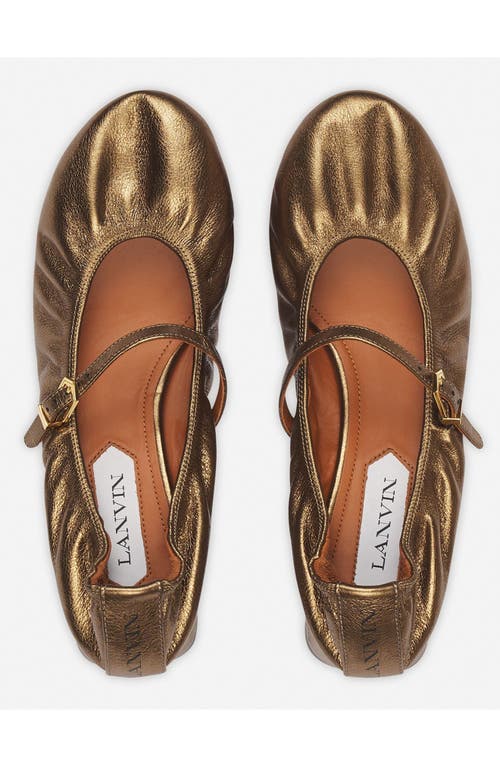Lanvin Ballerina Mary Jane In Bronze