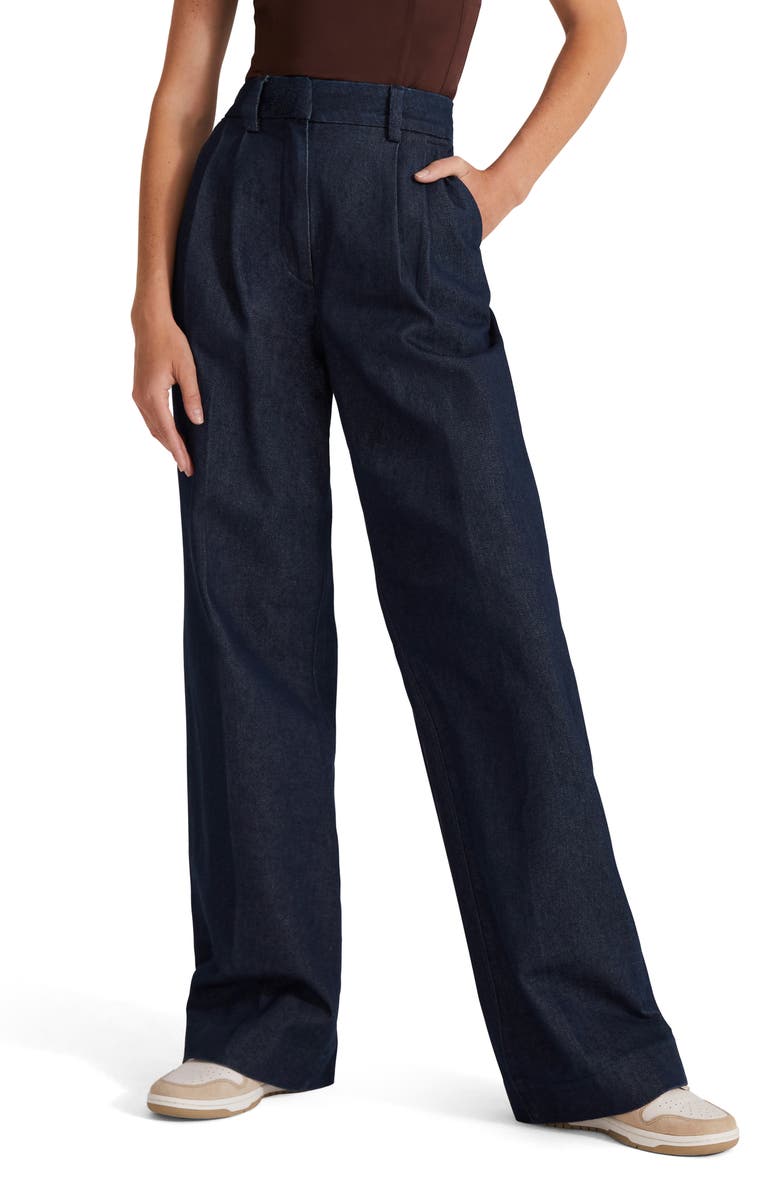 Favorite Daughter The Favorite Pleated Wide Leg Pants, Main, color, 