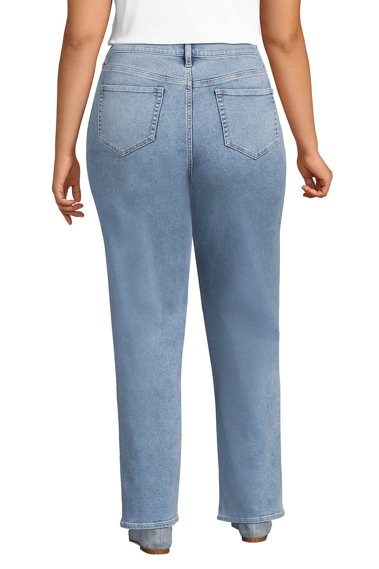 Recover High Rise Straight Leg Blue Jeans, Alternate, color, Lake Blue Wash