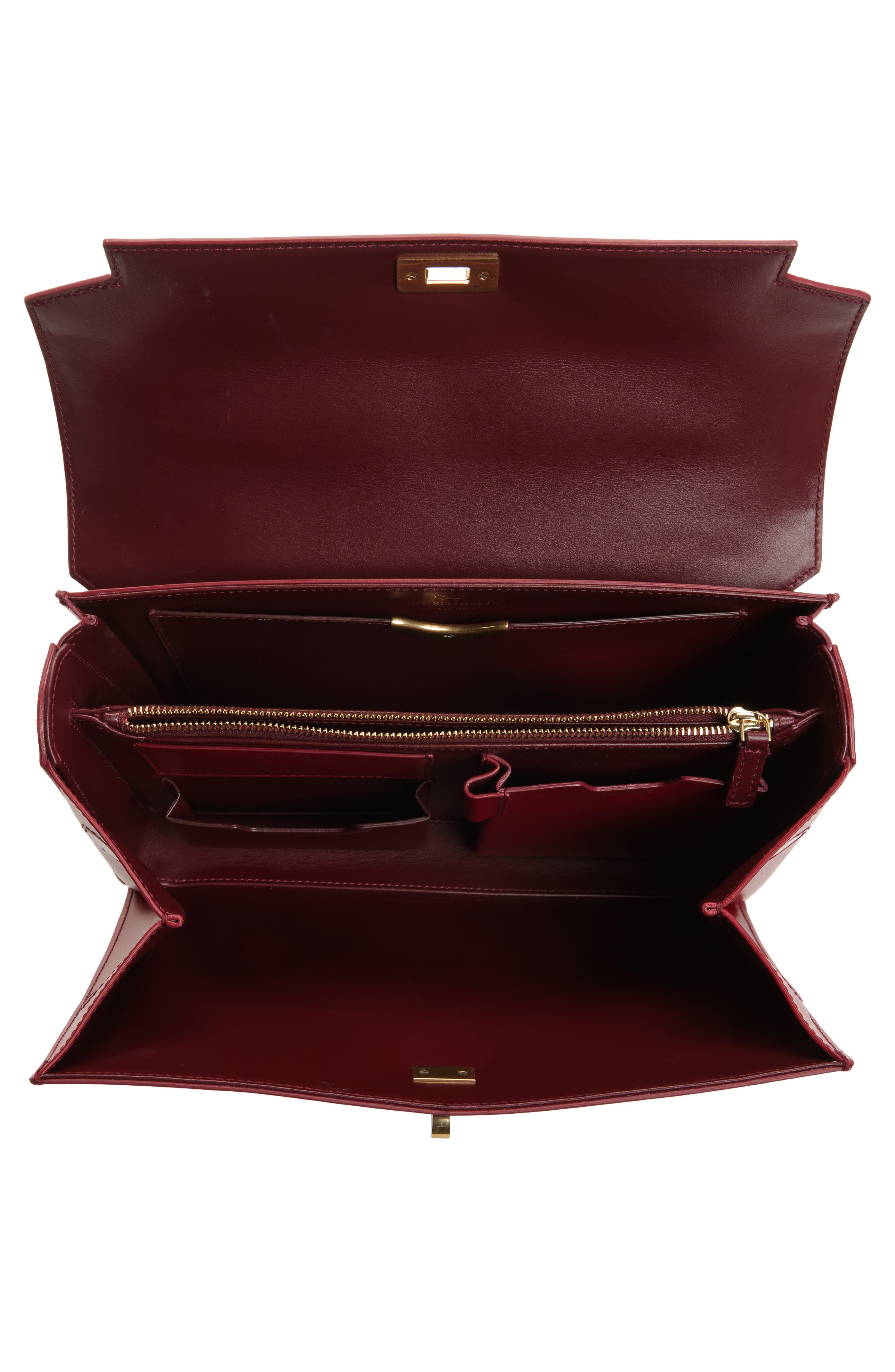 Anya Hindmarch Mortimer Leather Top Handle Bag, Alternate, color, 