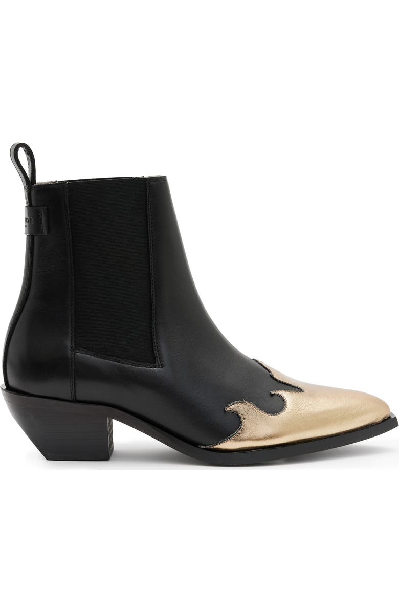 AllSaints Dellaware Pointed Toe Chelsea Boot, Alternate, color,