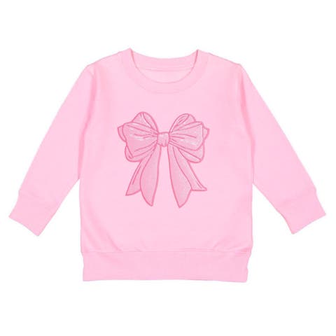 Pink Bow Sequin Patch Sweatshirt (Toddler, Little Kid 
Big Kid)