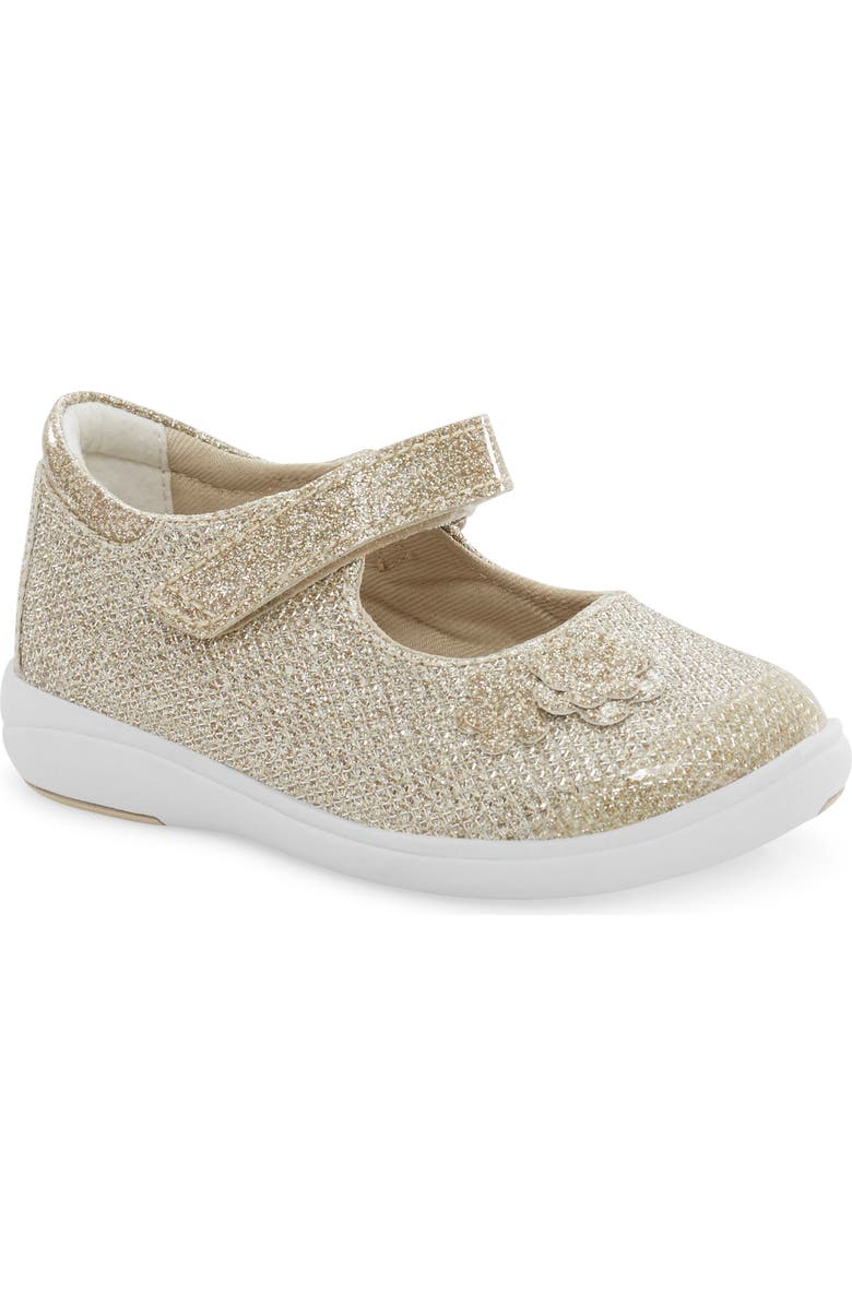 Stride Rite Kids' Holly Sparkle Mary Jane, Main, color, Champagne