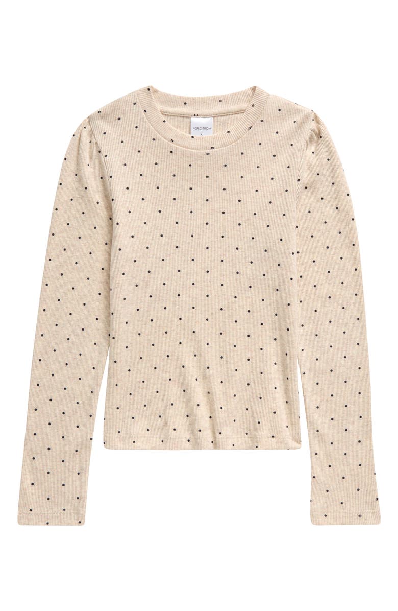 Nordstrom Kids' Rib Crewneck Top, Main, color, 