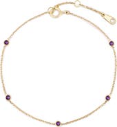Ana Luisa Solid Yellow Gold Birthstone Bracelet