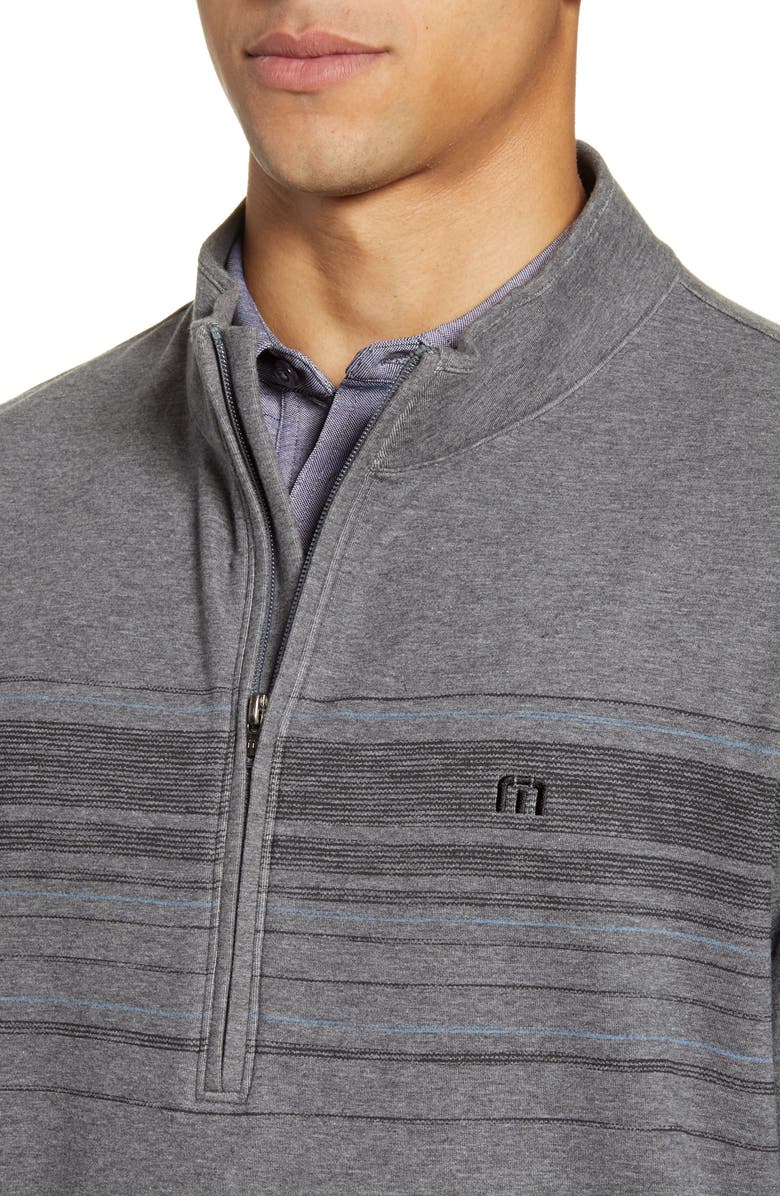 TravisMathew Transitions Stripe Half Zip Pullover, Alternate, color,