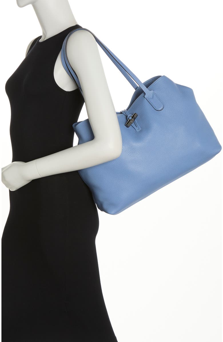 Longchamp Roseau Essential Leather Shoulder Tote, Alternate, color,