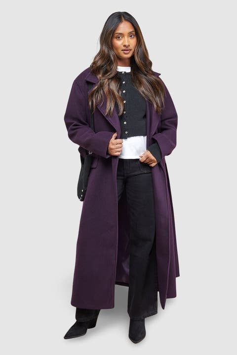 Tie Belt Detail Midi Coat