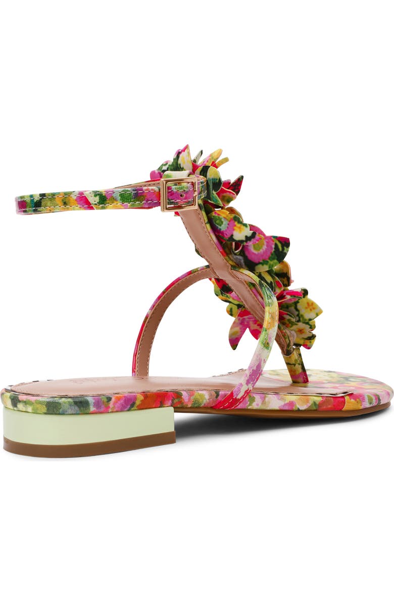 Betsey Johnson Kenedy Ankle Strap Sandal, Alternate, color, Green Floral Multi