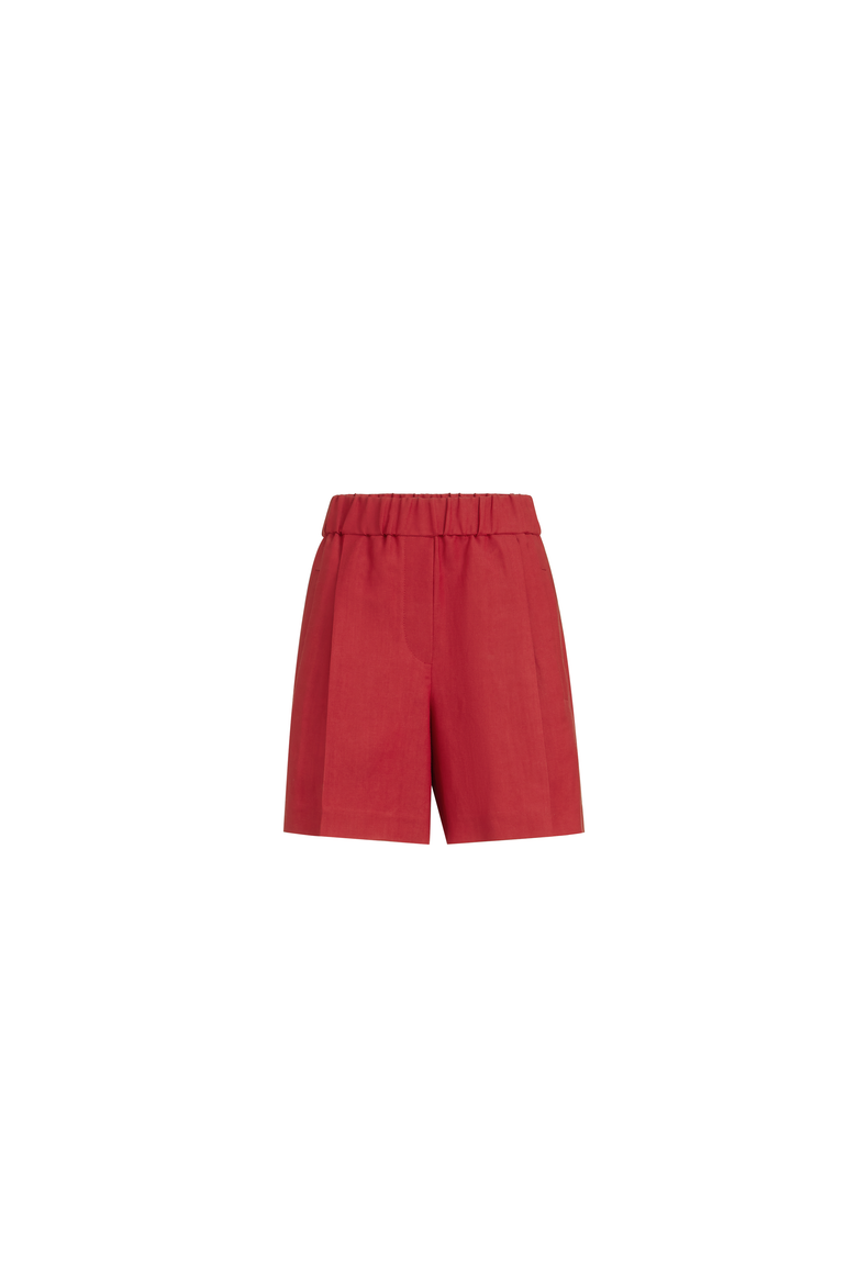 Fluid twill baggy shorts, Alternate, color, Red