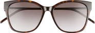 Saint Laurent 56mm Rectangular Sunglasses